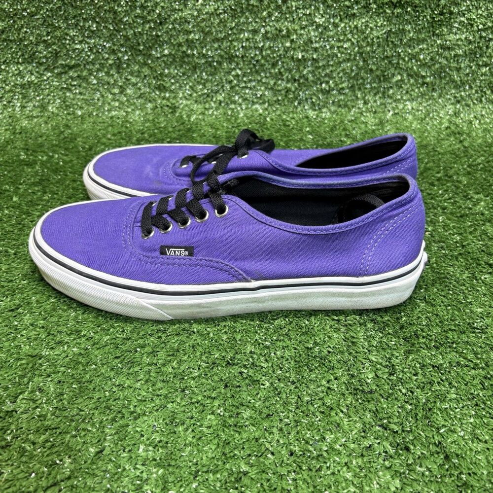 Vans Authentic Low Top Lace Up Sneakers Royalty Purple Mens Size 7.5 Womens 9